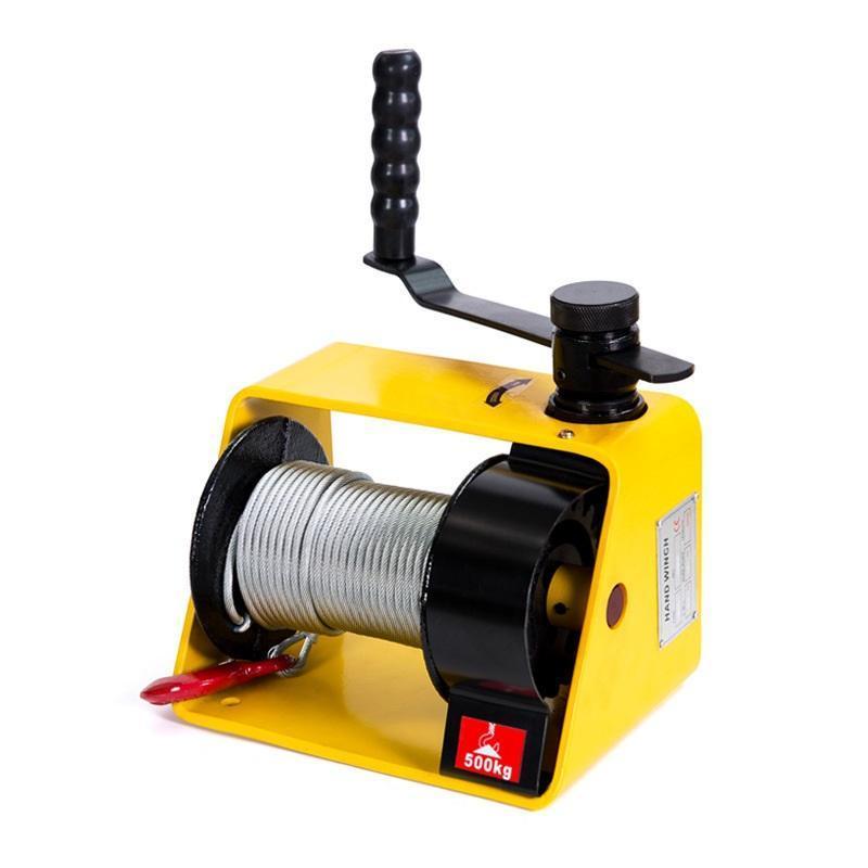 250/500/1000kg mini anchor hand operated winch with crack and break