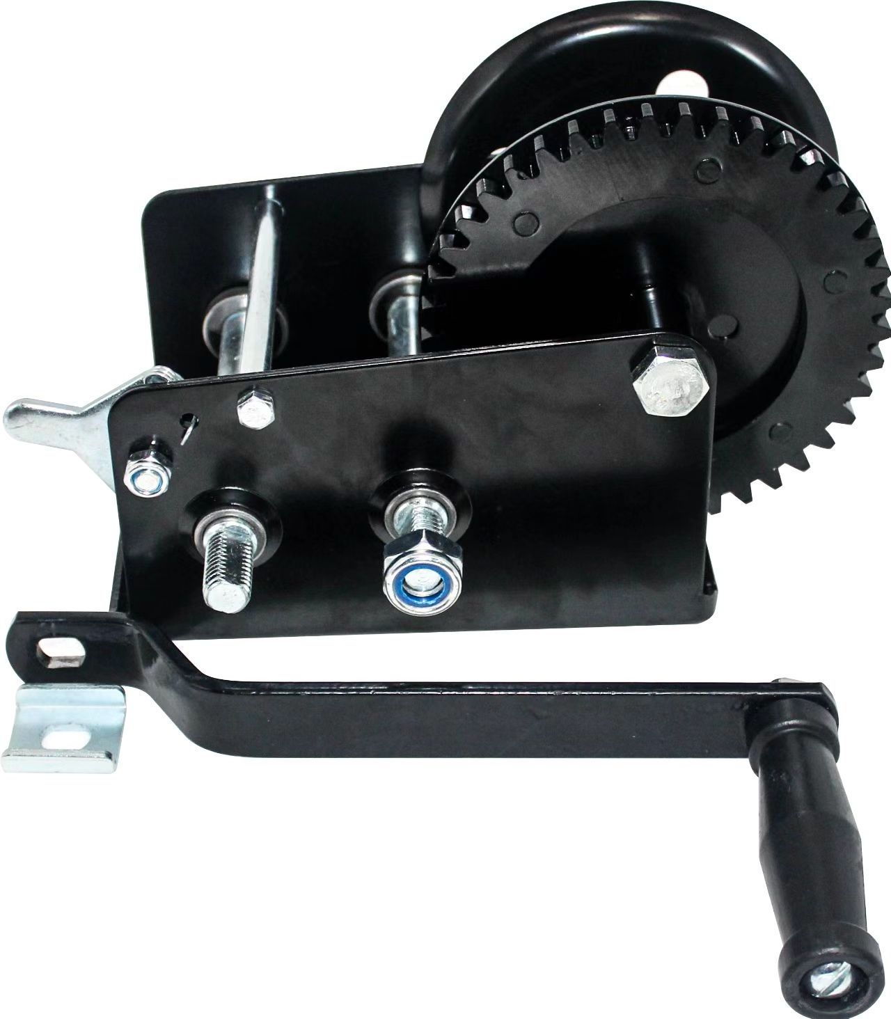 cheap price 2500LBS Manual Hand Winch Hand Crank Boat with 2 way ratchet 2 speed Cable Pulling Winch Anchor Winch Cable Puller