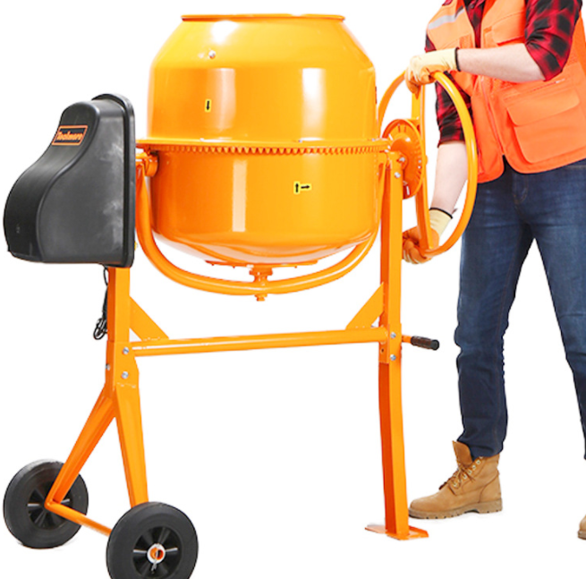 HCM450S Made By China Factory 130L Construction Equipment Mini Portable Mobile Drum Tipping Concrete Cement Mixers Machines