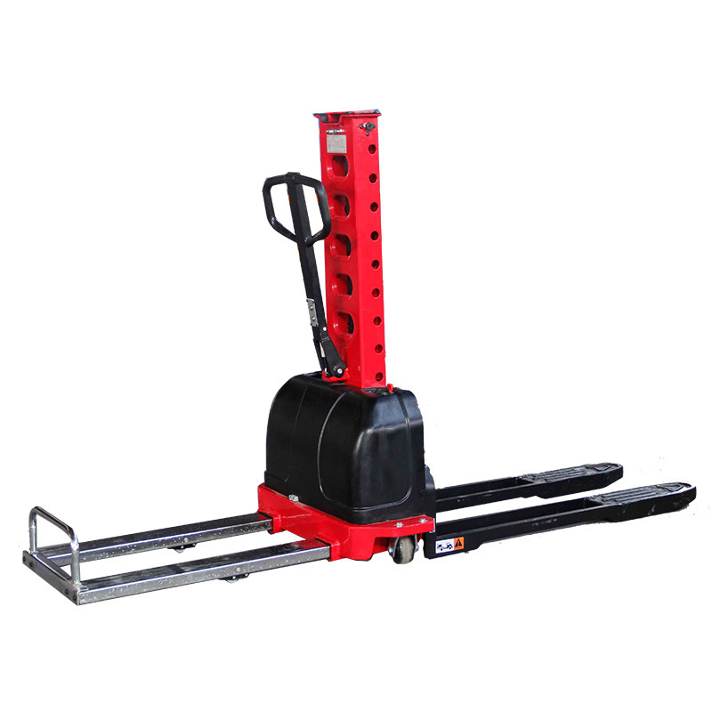 Mini lift self loading portable forklift electric pallet stacker for sale