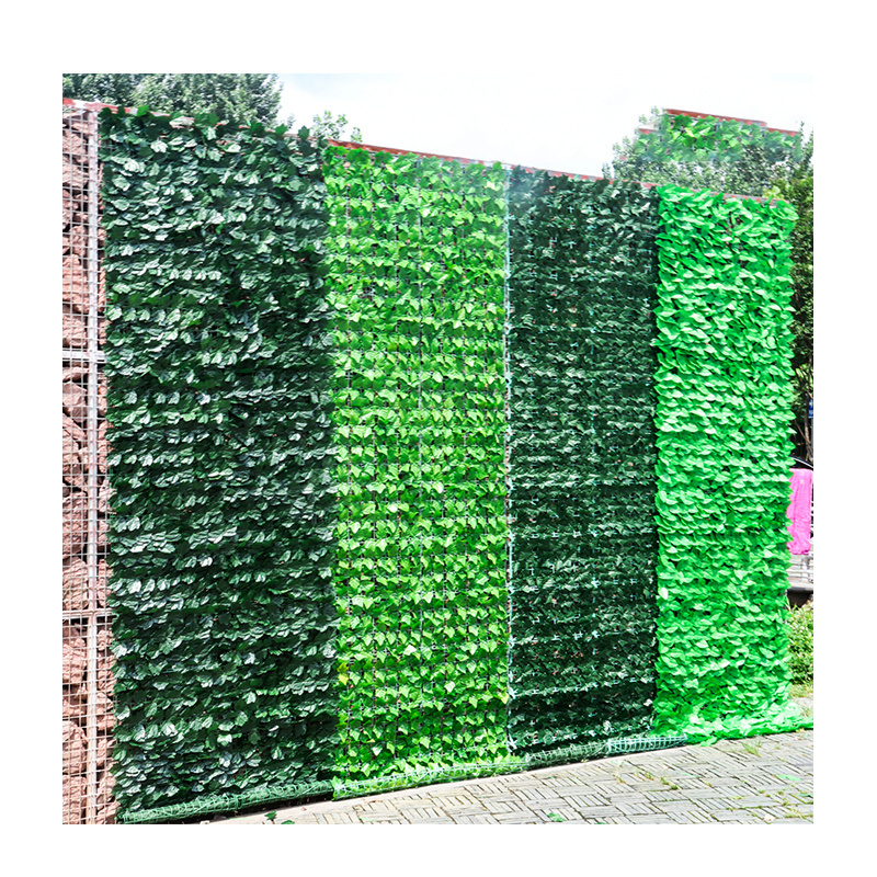 Simulated Green Apple Leaf Fence False Leaf Decoration Rattan Balconies Mesh Fences Sunshade Fences Green Plants