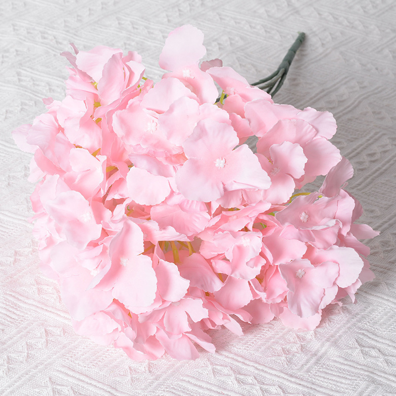 Simulation Large Single Hydrangea Bouquet Wedding Scene Decoration Fake Flower Wedding Simulation Hydrangea Silk Flower