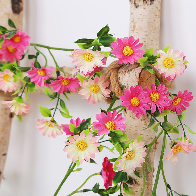 Small Plastic Chrysanthemum Vine Pipeline Decoration Halloween/Graduation Artificial Flower Simulated Christmas/New Year