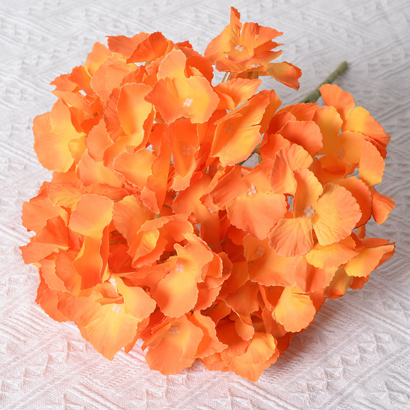 Simulation Large Single Hydrangea Bouquet Wedding Scene Decoration Fake Flower Wedding Simulation Hydrangea Silk Flower