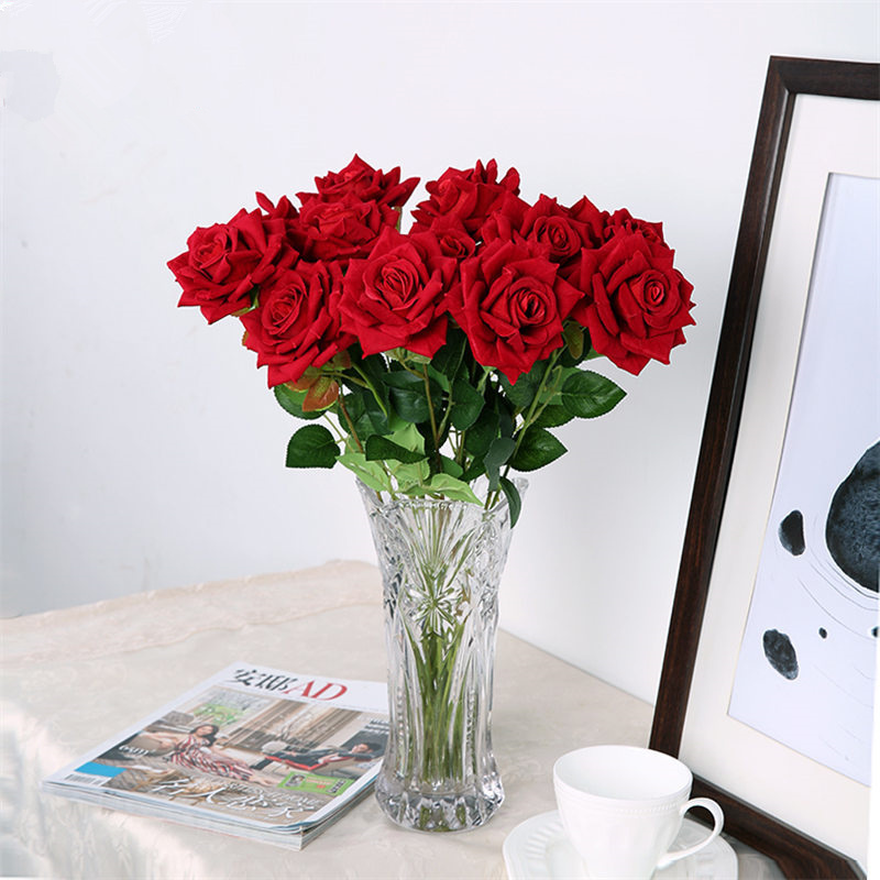 Artificial Rose Pearl Rose Home Hotel Chinese Valentine's Day Rose Wall Decoration Fake Flowers