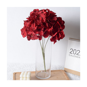 Simulation Large Single Hydrangea Bouquet Wedding Scene Decoration Fake Flower Wedding Simulation Hydrangea Silk Flower