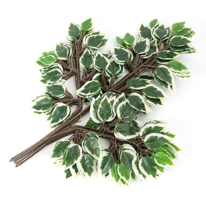 Custom Red Maple Leaf Plastic Fake Leaves Landscape Garden Decoration Ginkgo Twigs Simulation Twigs Glue Banyan Leaves