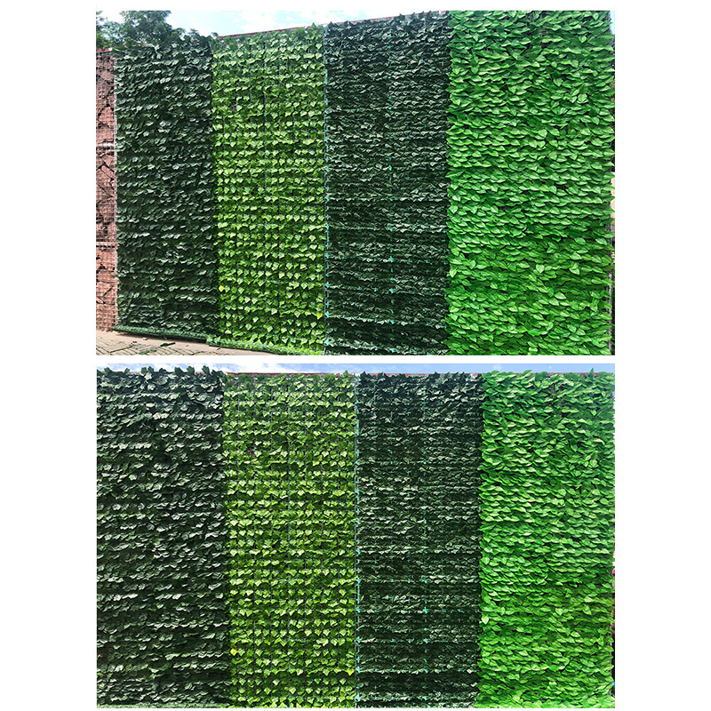 Simulated Green Apple Leaf Fence False Leaf Decoration Rattan Balconies Mesh Fences Sunshade Fences Green Plants