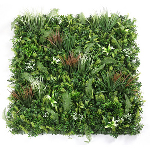 50 * 50cm Uv Resistant Plastic Artificial Lawn Green Wall, Garden Decoration Artificial Green Plant Wall