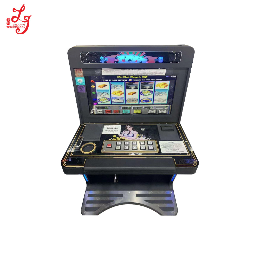 LieJiang game board pot o gold game machine with wooden metal cabinet 22 inch touch screen gaming machine cabinet gaming