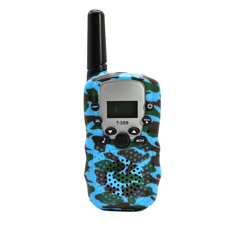 Factory Direct UHF 462.550-467.7125MHz 0.5W 22CH Kids Children Boy Girl Gift LCD Display 2 Way Radio T-388 Mini Walkie Talki