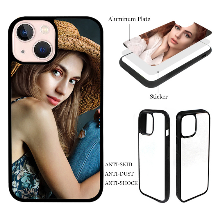 New Wholesale DIY Printable Cover 2D Sublimation Blanks TPU PC Cell Phone Case for iPhone 13 12 Pro Max 12 Mini 11 X XS Max XR