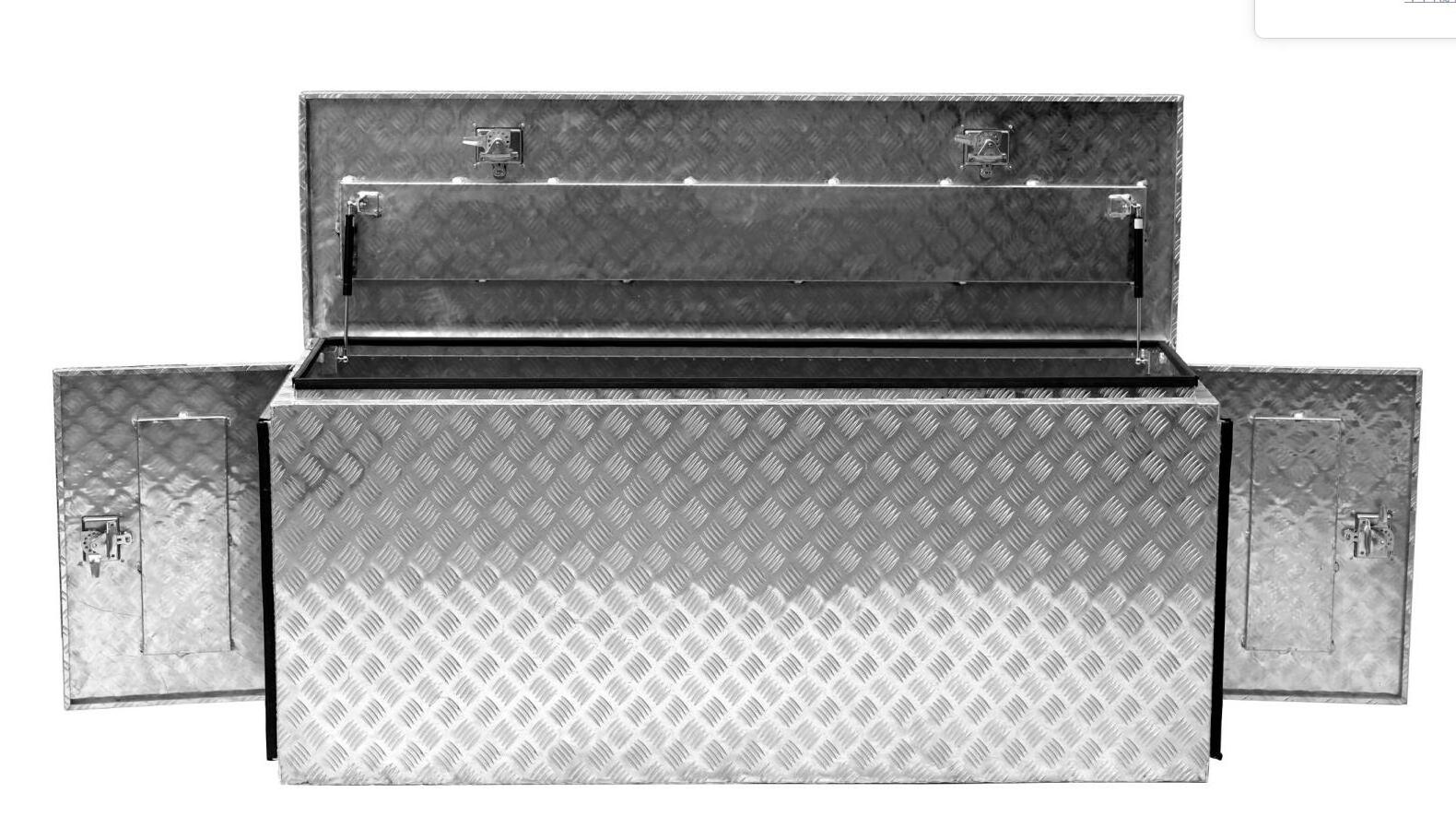 Aluminium 3 Door Camper Tool Box 187x53x78 CM  Aluminum Storage Tool Box For Pick Up Truck Bed With Lock