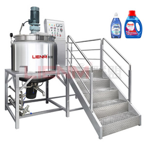 500L 1T 2T Liquid Chemical Mixing Homogeneous Mixer Gel Mixer Equipment Liquid Soap Making Machine Chemical Machinery Equipment