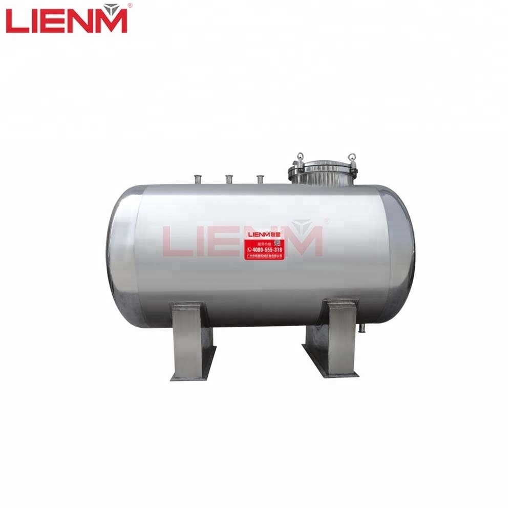 Customized 500L 1000L Stainless Steel SS304 316L Mixing Storage Tank For Perfume Or Alcohol Cosmetic Movable Fix