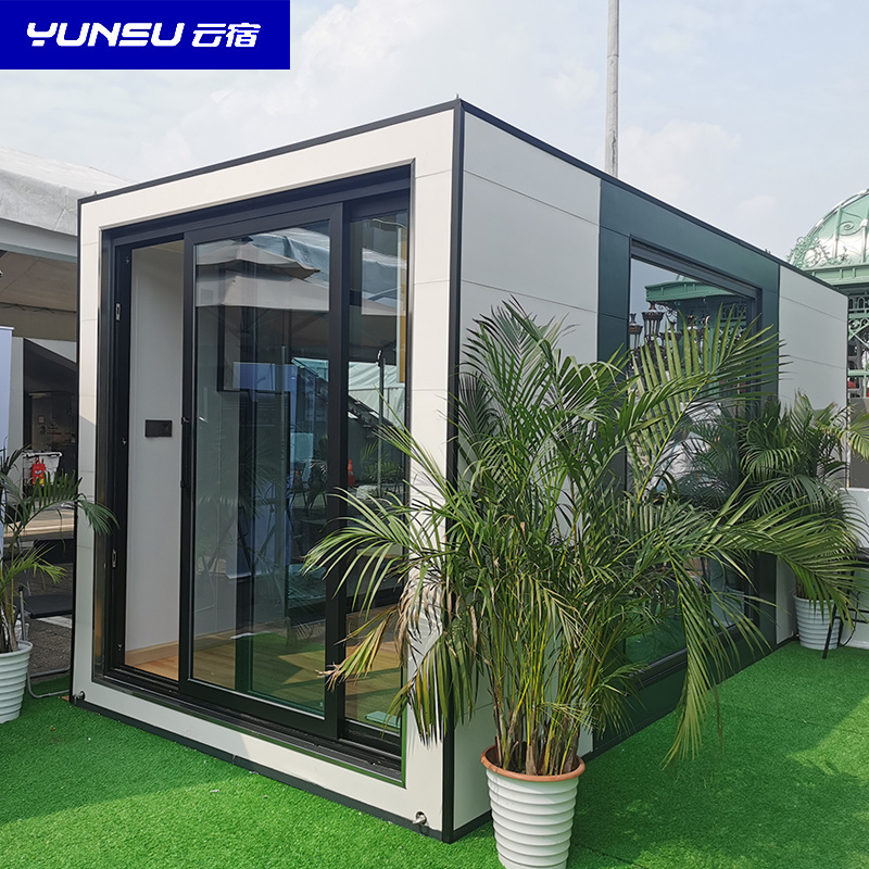 YUNSU Movable Space Capsule Living Room Log Cabins Pod Tiny Container Prefab Houses With Light Steel Structure Frame