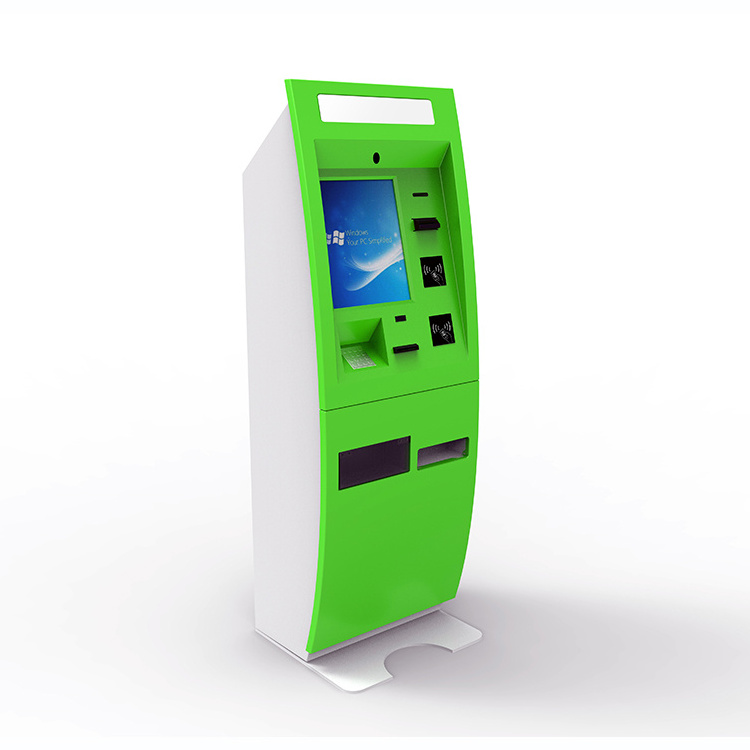 Free Standing Self Service Touch Screen Cash Coin Payment Currency Exchange Kiosk ATM Machine