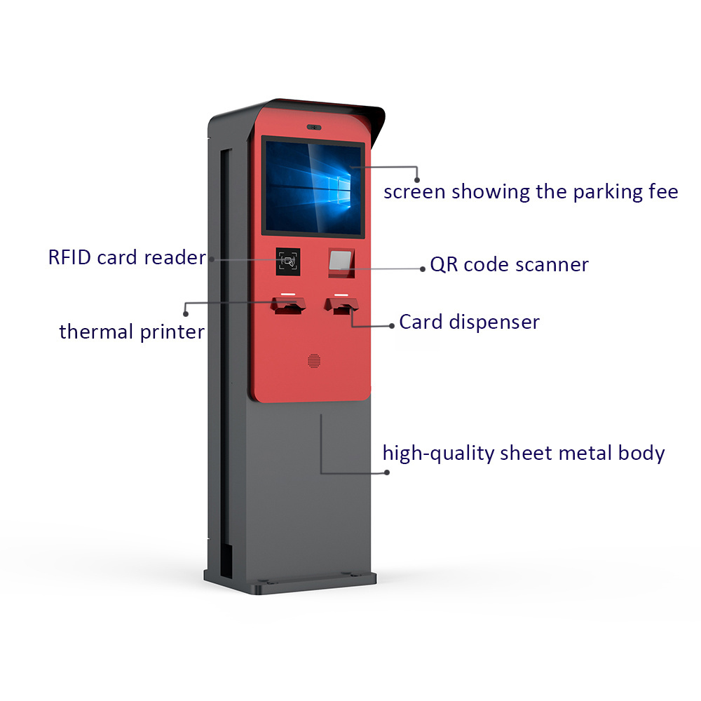 OEM ODM Auto Pay Service Parking Station Ticket Vending Automated Check In Kiosk Self Payment Machine