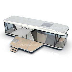 YUNSU House MAX Galvanized Steel Outdoor Camping Smart Home Prefabricated Space Capsule House airship pod