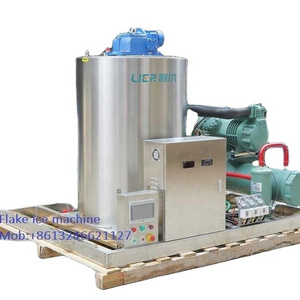 1 ton seawater type flake ice machine for fishing boats to preserve fresh aquatic products 1000kg