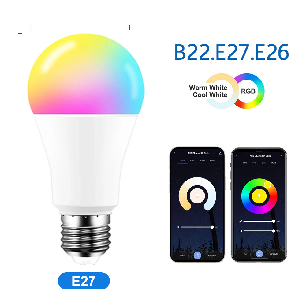 10W Multi Color Wi-Fi Support Various Smart Device Dimmable Smart LED Bulb