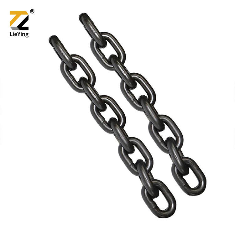 High Quality Heavy Duty G80 6mm Black lifting chains for Industrial Use