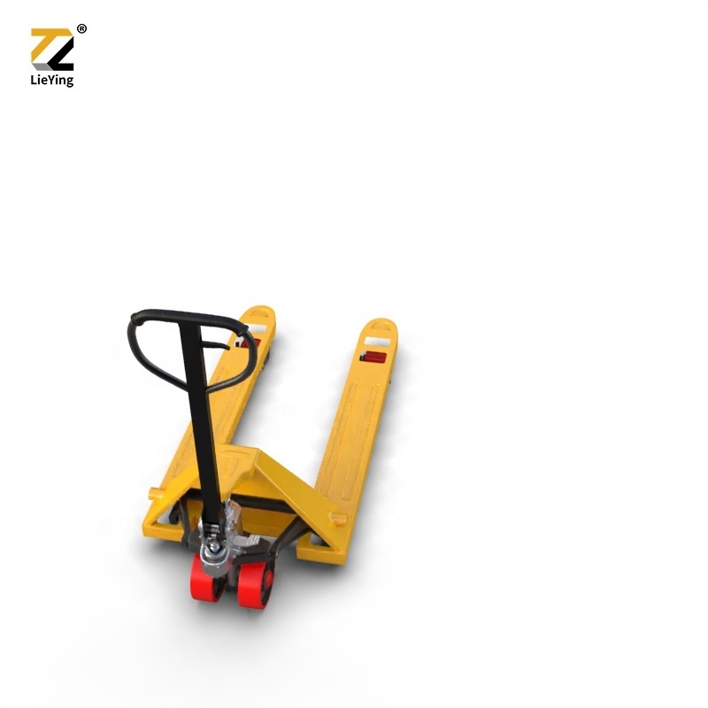 low price  hand pallet truck 2000kg 3000kg  Semi hydraulic pump manual pallet truck nylon wheel 5ton