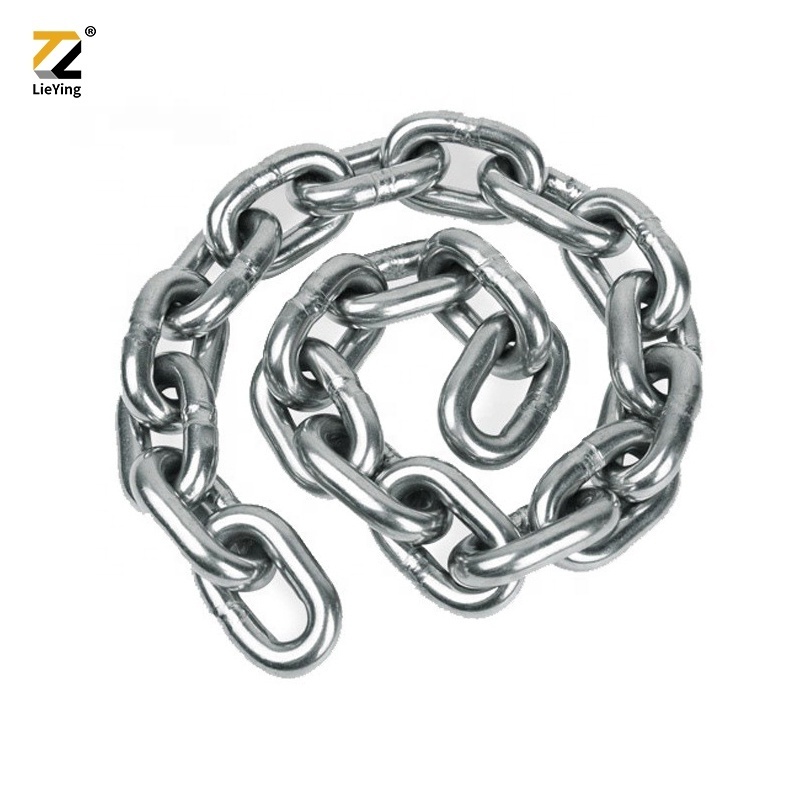 Stainless Steel Grade 80 6-26 mm Diameter Lifting Tow Mechanical G80 Chain With 2 Hook Made in China