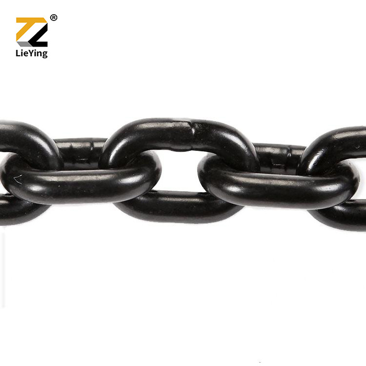 High Quality Heavy Duty G80 6mm Black lifting chains for Industrial Use