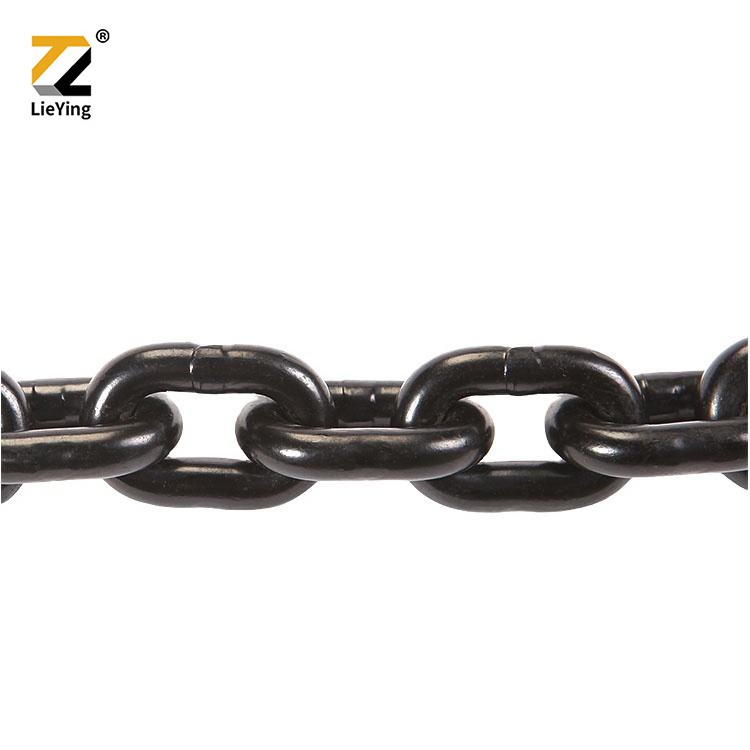 High Quality Heavy Duty G80 6mm Black lifting chains for Industrial Use