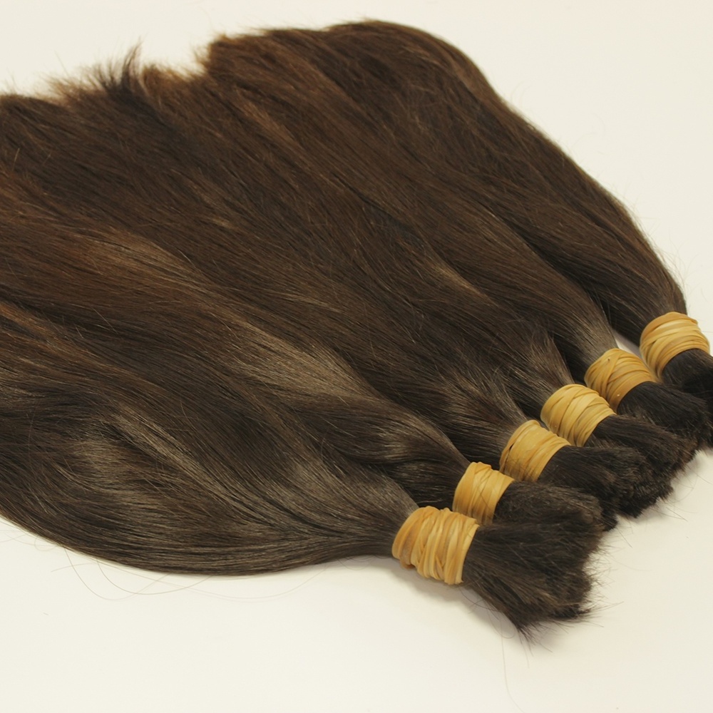 100%unprocessed indian virgin remy human bulk hair quality soft and good smoothness