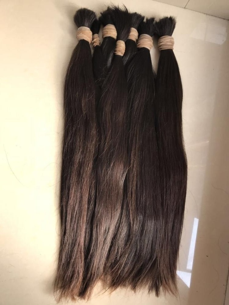 100%unprocessed indian virgin remy human bulk hair quality soft and good smoothness