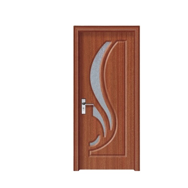 Lifahome China Cheap Luxury Turkish Latest Simple Design Wood Double PVC MDF Interior Wooden Slab Door For House