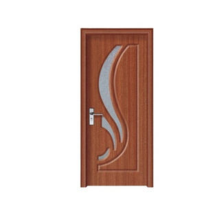 Lifahome China Cheap Luxury Turkish Latest Simple Design Wood Double PVC MDF Interior Wooden Slab Door For House