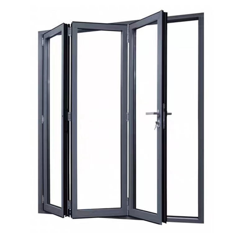 96 x 80 Aluminium Folding Glass Wall Wholesale exterior Patio High Track Bifold Doors aluminum Folding glass door Accordion Door