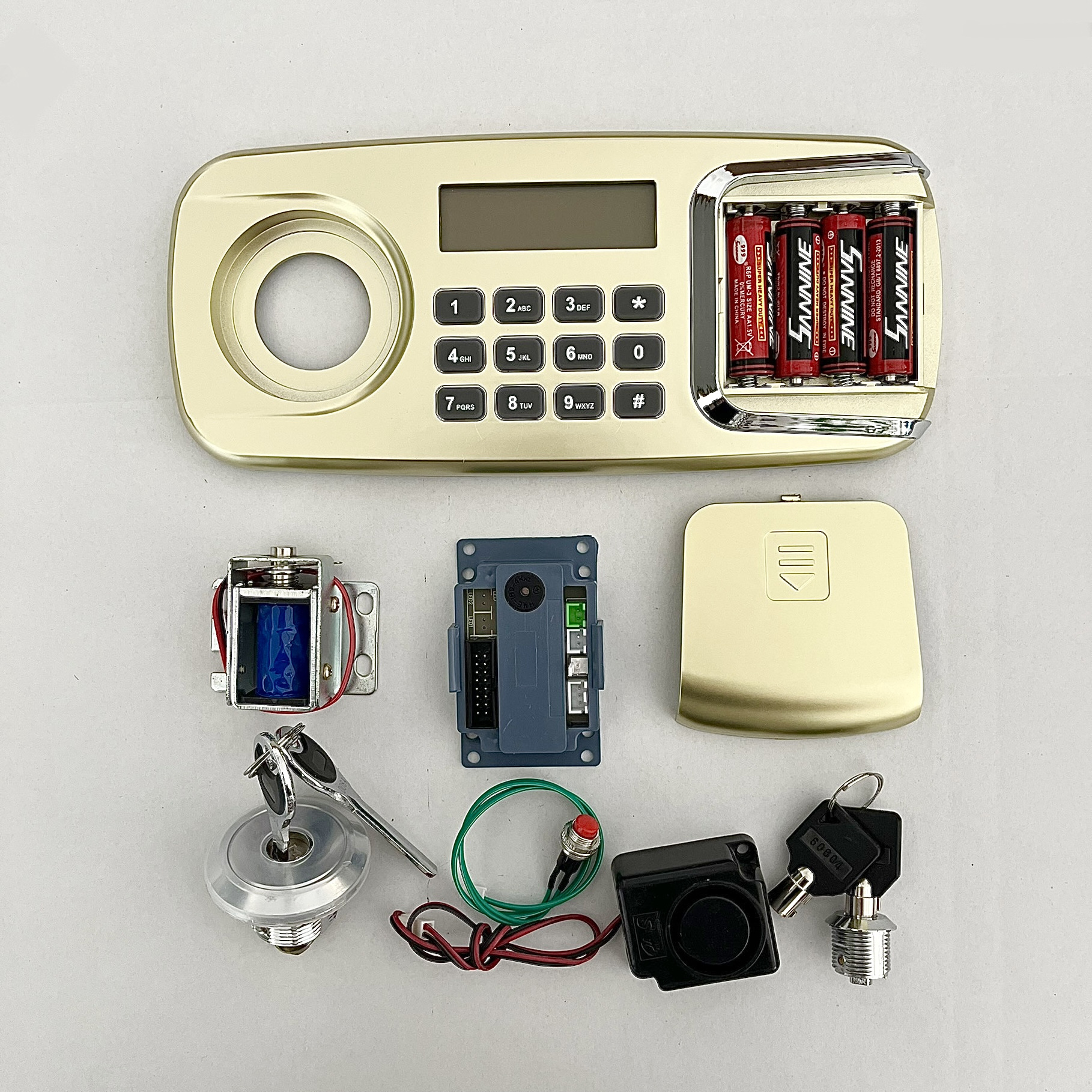 Digital keypad knob locker and Mechanical lock with digital keypad for fireproof safes