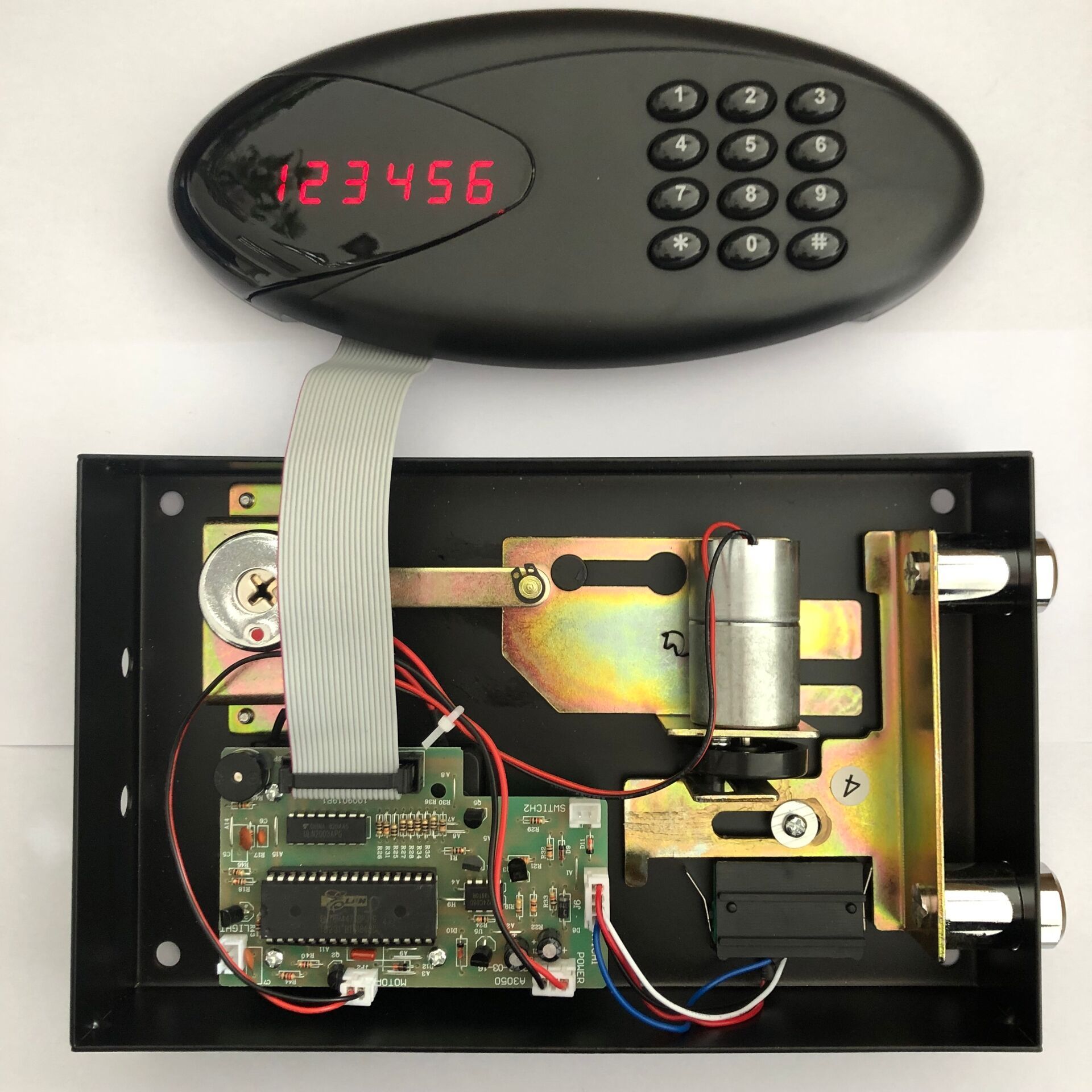 Motorized locking system combination code digital electronic safe lock for hotel safe box