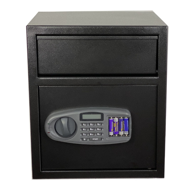 Digital outer battery box home hotel bank code money parcel package safety cash vault safe drop safe box with a drop vault