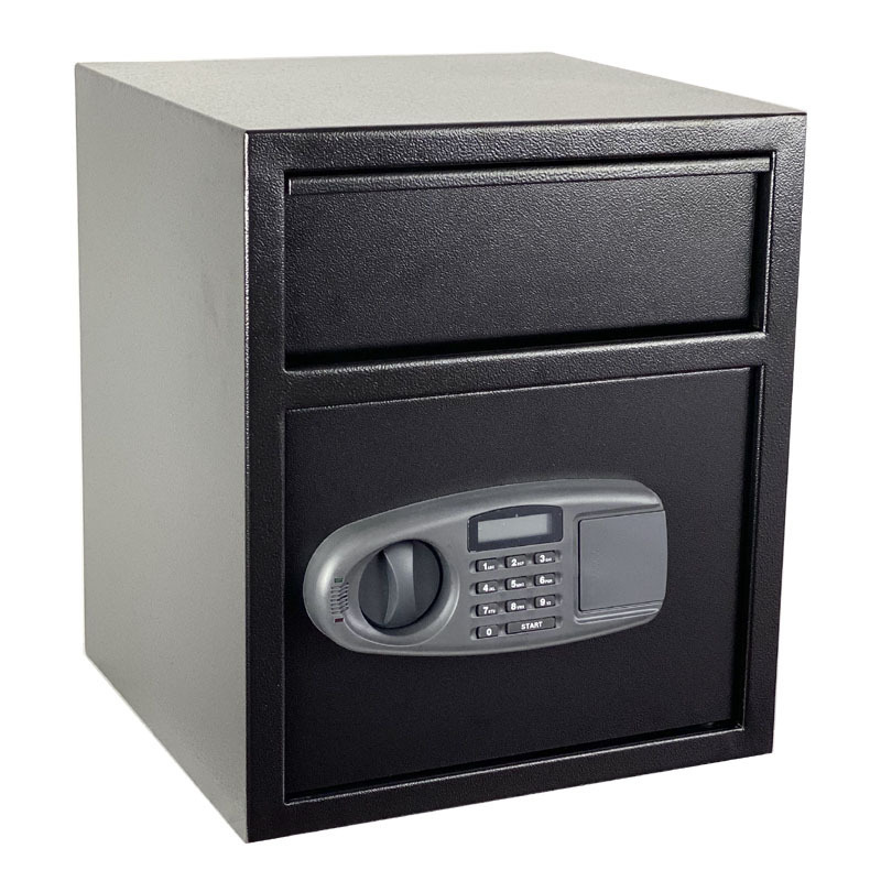 Digital outer battery box home hotel bank code money parcel package safety cash vault safe drop safe box with a drop vault