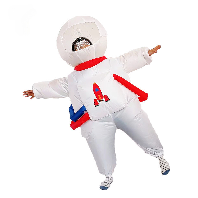 kids Advanced Wearable Walking Mascot Inflatable Astronaut Halloween Costumes for kid inflate