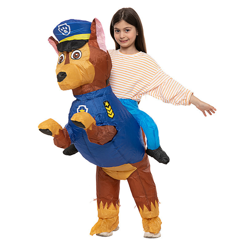 Mascot Cartoon Human Character Costume Dog Chase Skye Inflatable Costume for Kid Halloween