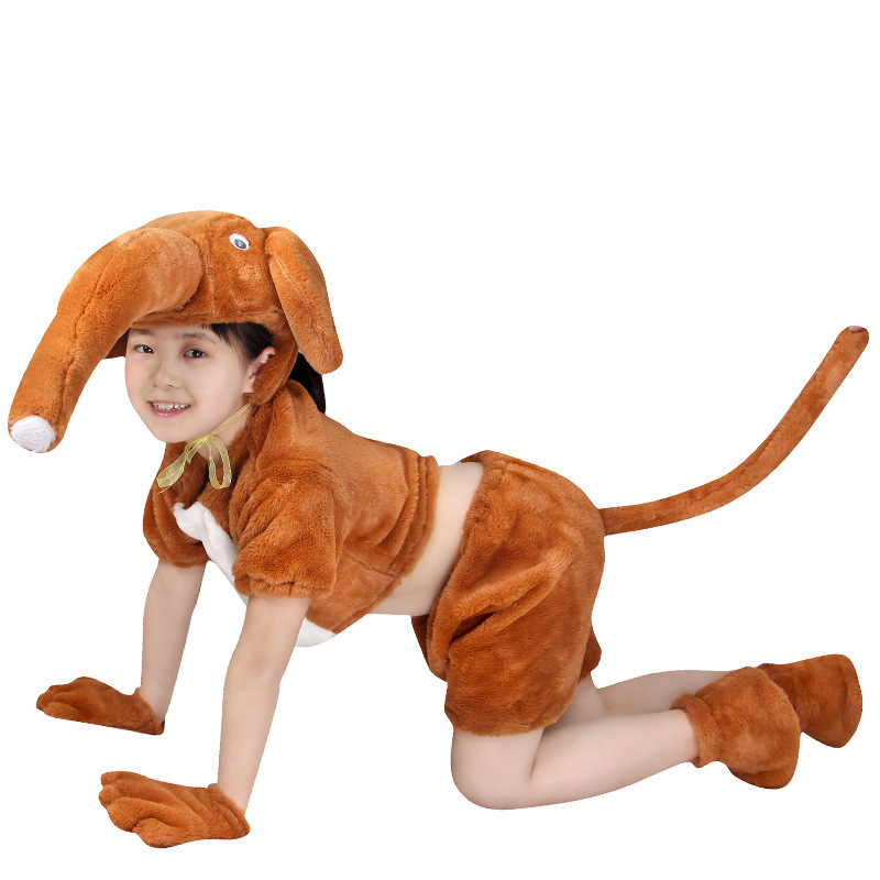 Halloween Outfit kindergarten animal Cosplay red horse goat jumpsuit costume party bear Hand foot covers