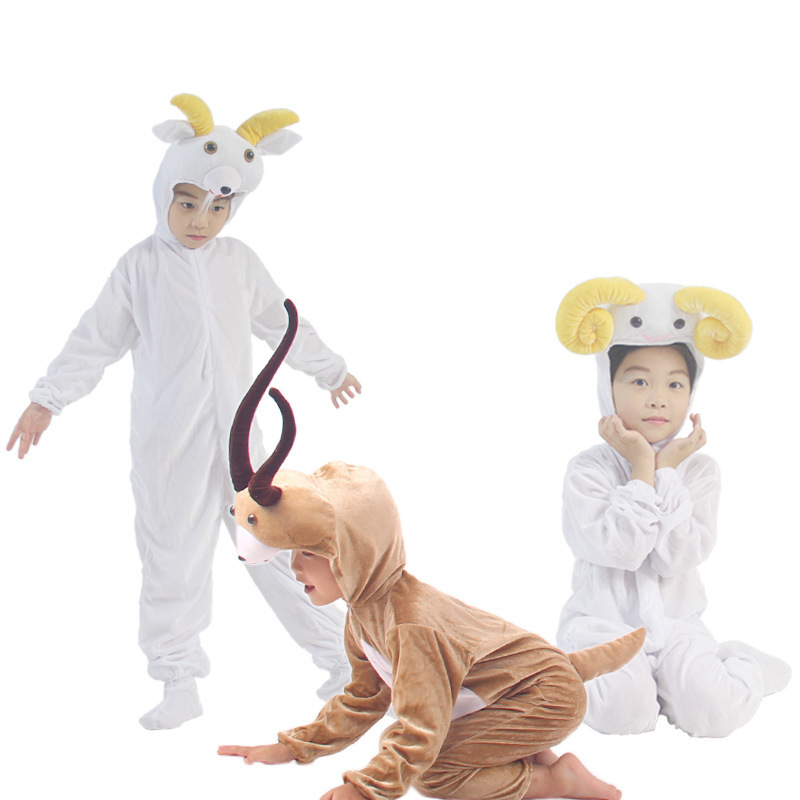 Animal Antelope Style Performance Clothing Animal conjoined Goat Cartoon Little Sheep halloween