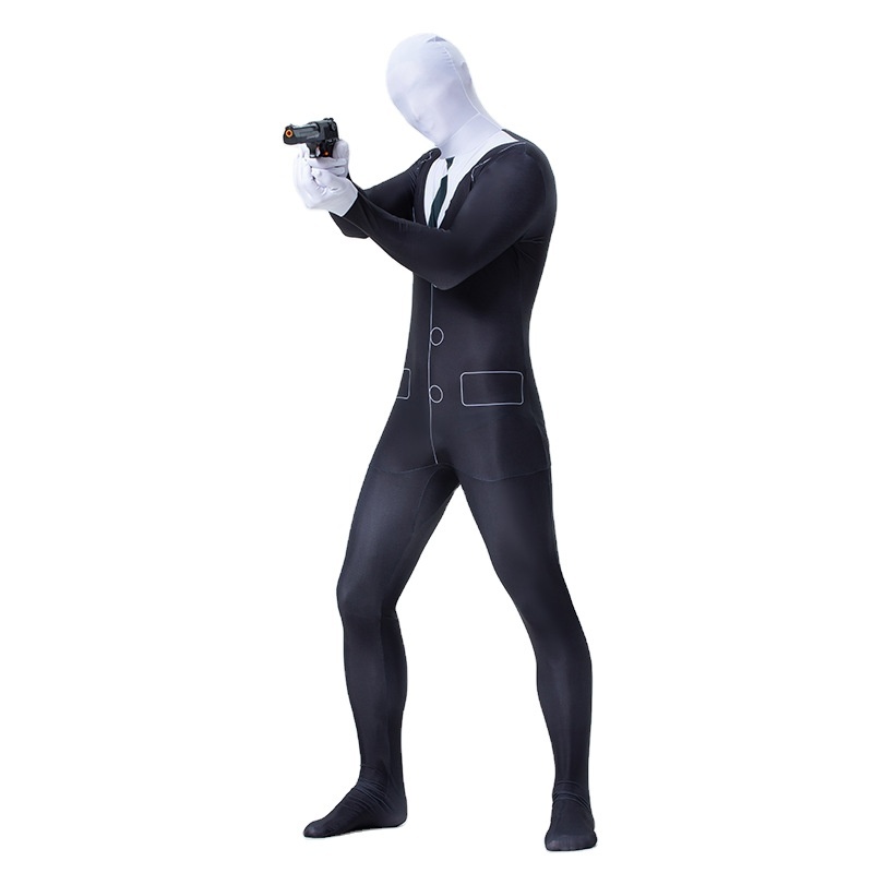 New Style Adult Funny Suit Jumpsuit Body Zentai Halloween Costumes for Man