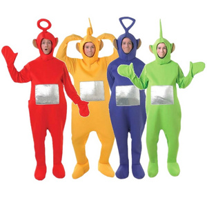 High Quality Adults Four Colors Optional  Cute Cartoon  Teletubbies Cosplay Halloween Costumes for Man