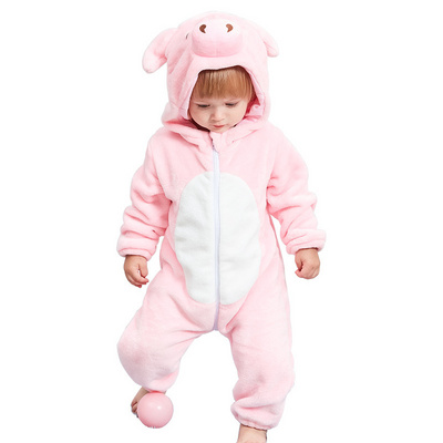 Mascot Cartoon animal jumpsuit Costume pig lion Costume for kid HALLOWEEN flannel pajamas