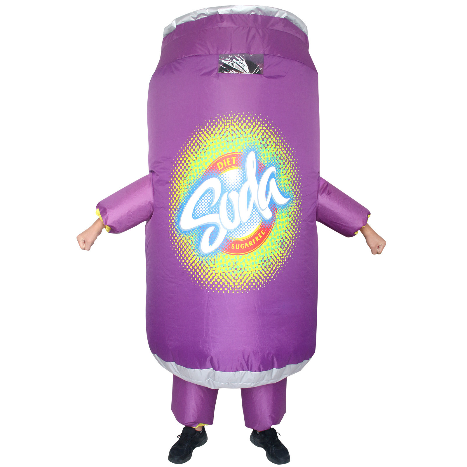 Food Role soda water Cosplay Beer Festival Party Performance Costume for Adult Man halloween inflate purple can