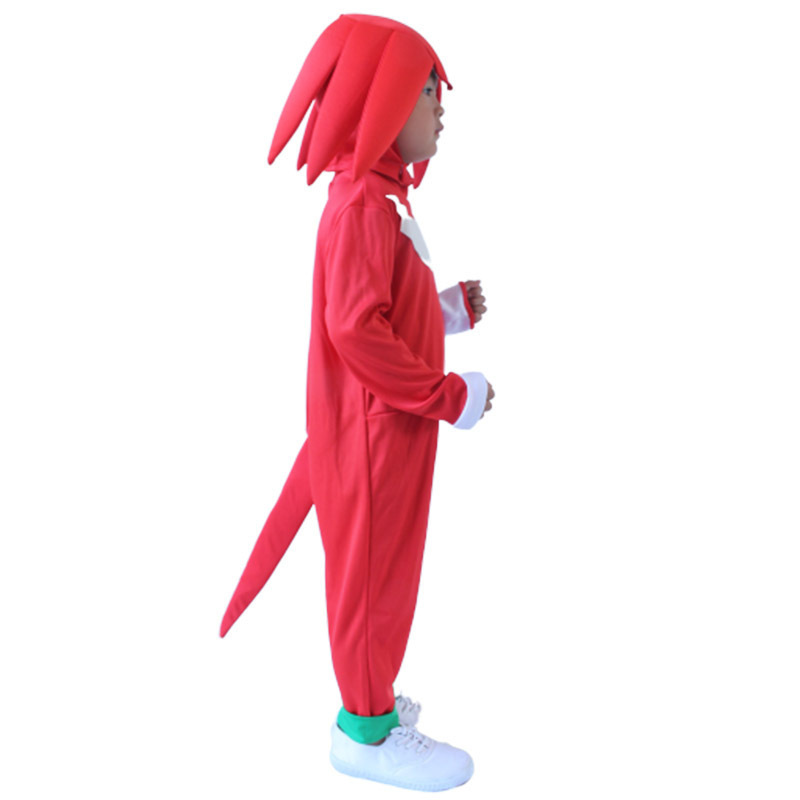 New Design Boys Sonic Generations Knuckles The Echidna Red Sonic Costume for Kids