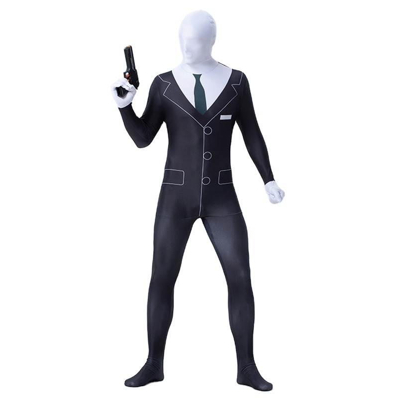 New Style Adult Funny Suit Jumpsuit Body Zentai Halloween Costumes for Man