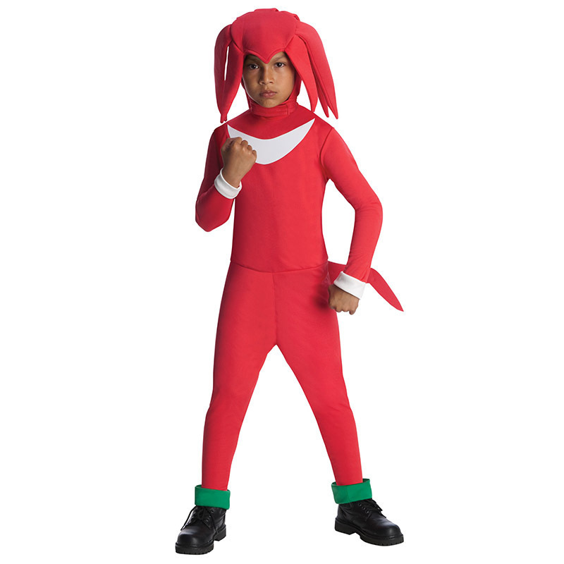 New Design Boys Sonic Generations Knuckles The Echidna Red Sonic Costume for Kids